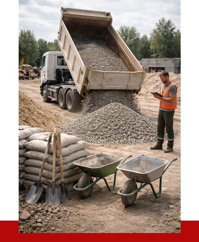 Доставка нерудных материалов в Лесне от 1247 руб. | ПРОНЕРУДЛсн