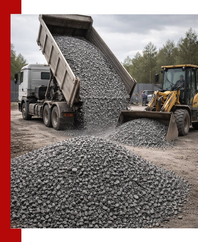 Доставка и продажа щебня гранитного в Лесне