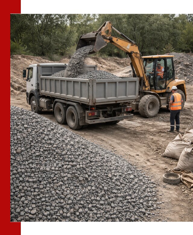 Доставка гравийного щебня в Лесне оптом и в розницу
