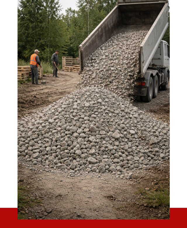 гравийный щебень фракция 70-120 в Лесне от 2547 р. ПРОНЕРУДЛсн