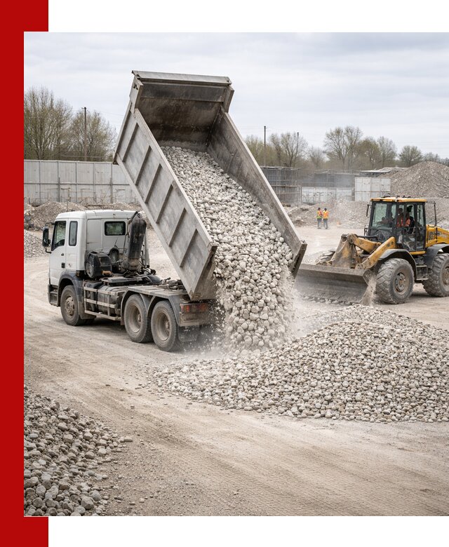 Доставка и продажа известнякового щебня в Лесне