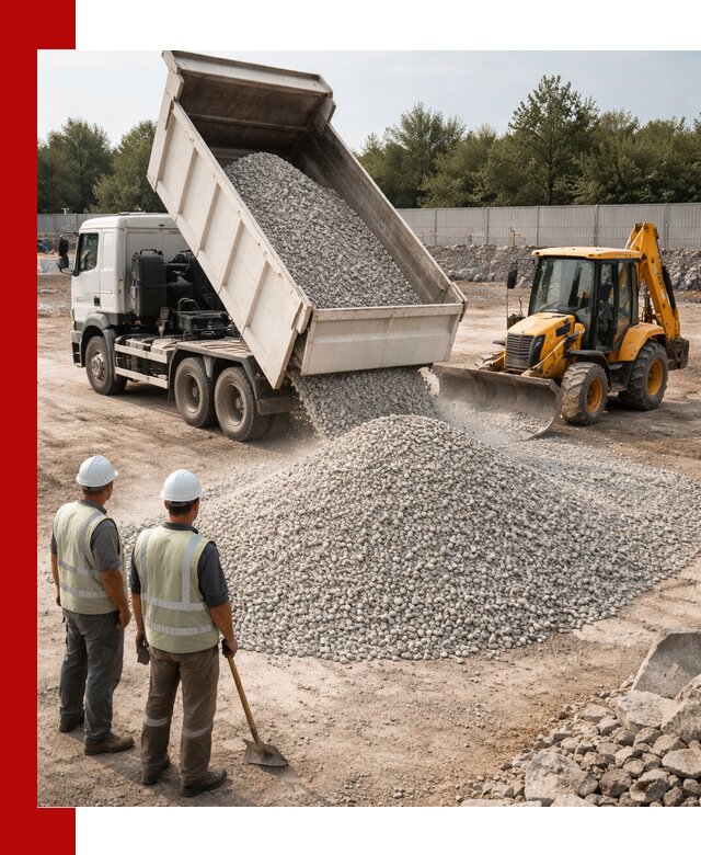 Купить известняковый щебень фракции 5–10 мм с доставкой в Лесне