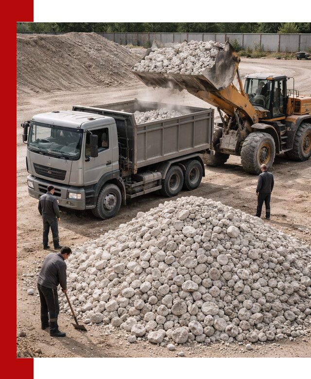 Известняковый щебень фракция 70–150 с доставкой в Лесне