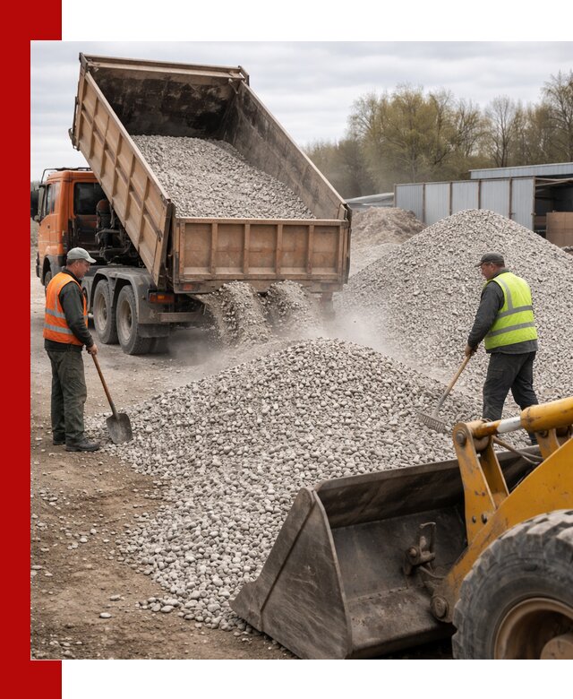 Доломитовый щебень фракции 5-20 с доставкой в Лесне