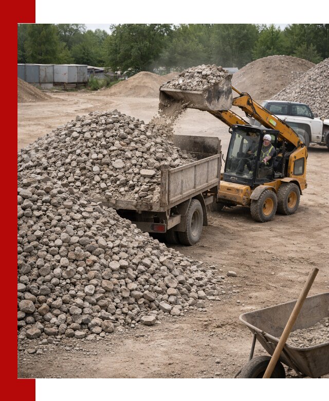 Доставка вторичного щебня в Лесне для строительных работ