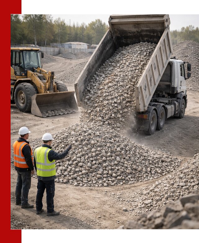 Вторичный щебень фракция 40–70 доставка в Лесне