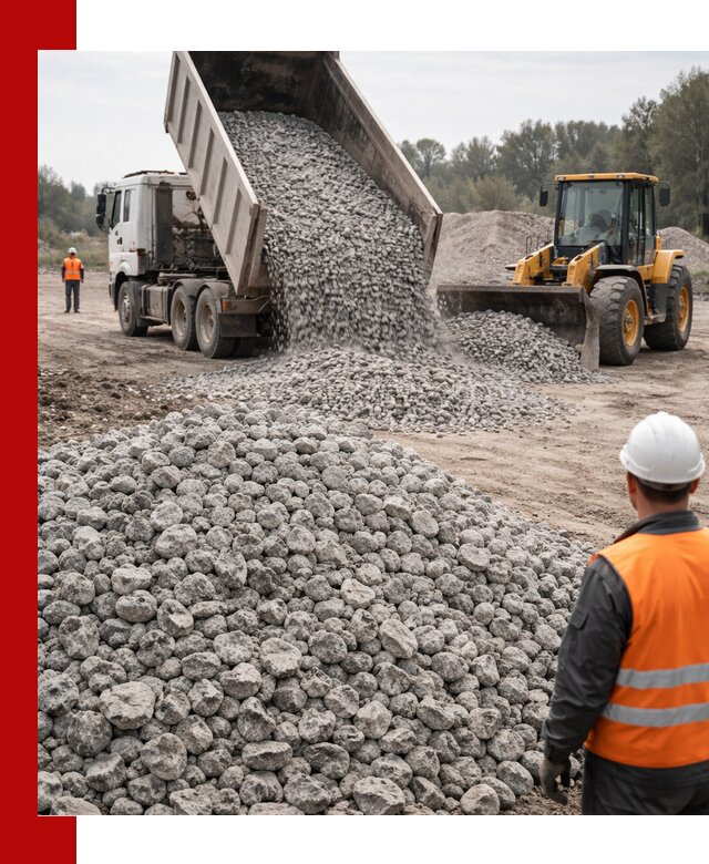 Доставка бетонного щебня фракции 20-40 в Лесне