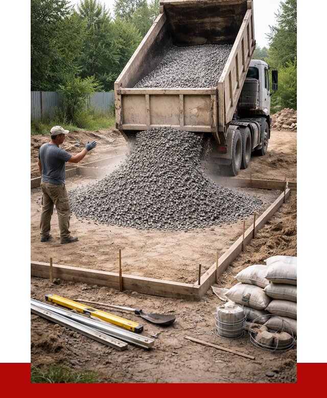 Купить щебень для фундамента в Лесне от 4678 р. | ПРОНЕРУДЛсн