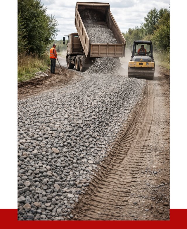 Щебень для отсыпки дороги в Лесне от 2807 р. ПРОНЕРУДЛсн