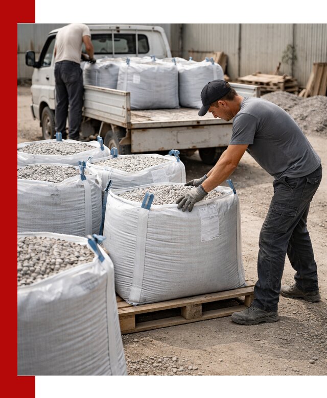 Доставка щебня в мешках по выгодным ценам в Лесне