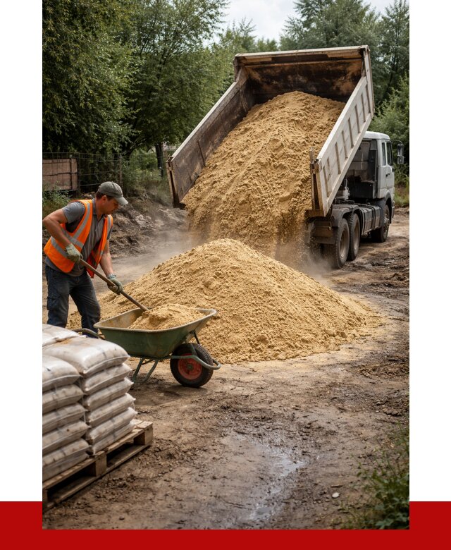 Купить песок с доставкой в Лесне от 1871 р. | ПРОНЕРУДЛсн