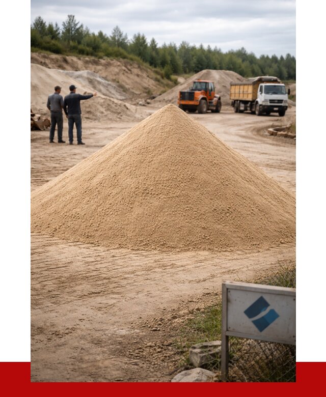 Карьерный песок навалом в Лесне от 1871 р. | ПРОНЕРУДЛсн