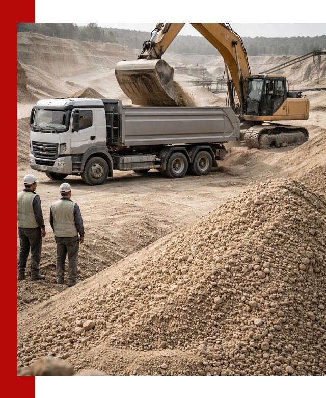 Карьерный крупнозернистый песок с доставкой в Лесне