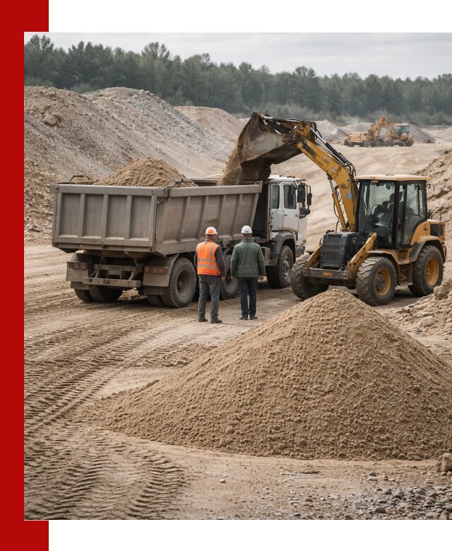 Карьерный среднезернистый песок с доставкой в Лесне