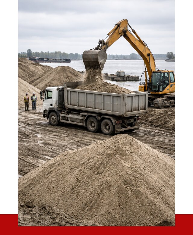 Купить речной песок навалом в Лесне от 1871 р., ПРОНЕРУДЛсн