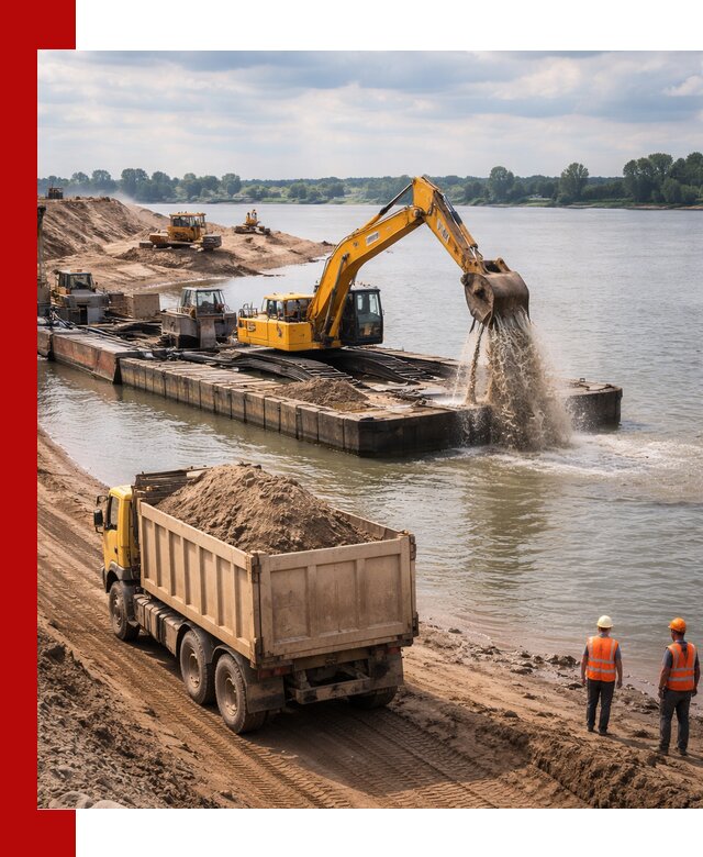 Намывной песок с доставкой в Лесне оптом и в розницу