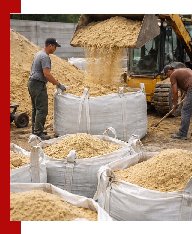Поставка качественного песка для кладки в Лесне
