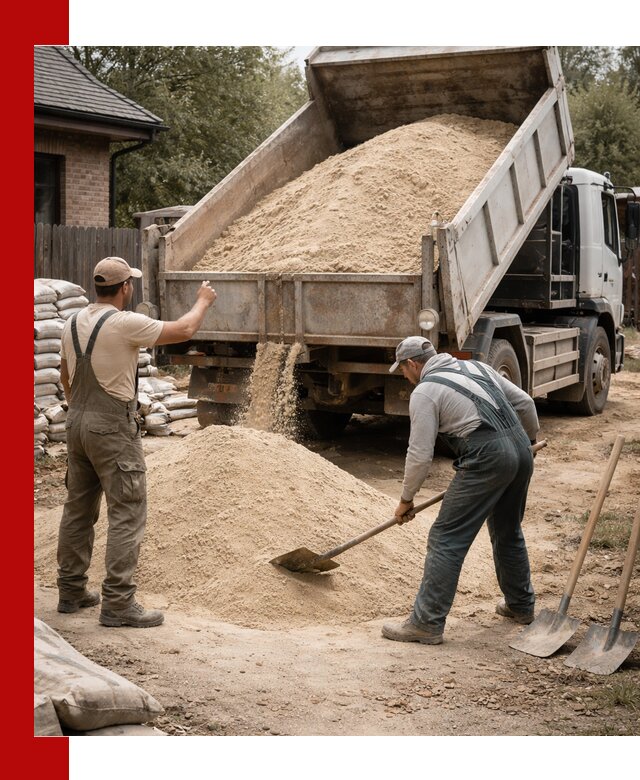 Песок для штукатурки с доставкой в Лесне качественный и чистый
