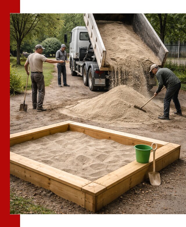 Песок для песочницы с доставкой в Лесне недорого и чистый