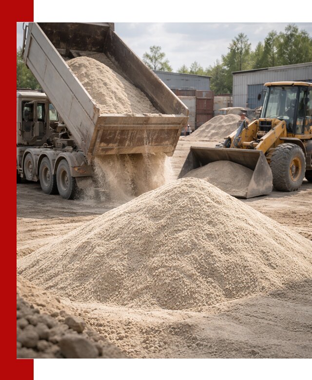 Кварцевый песок с доставкой в Лесне для строительных работ