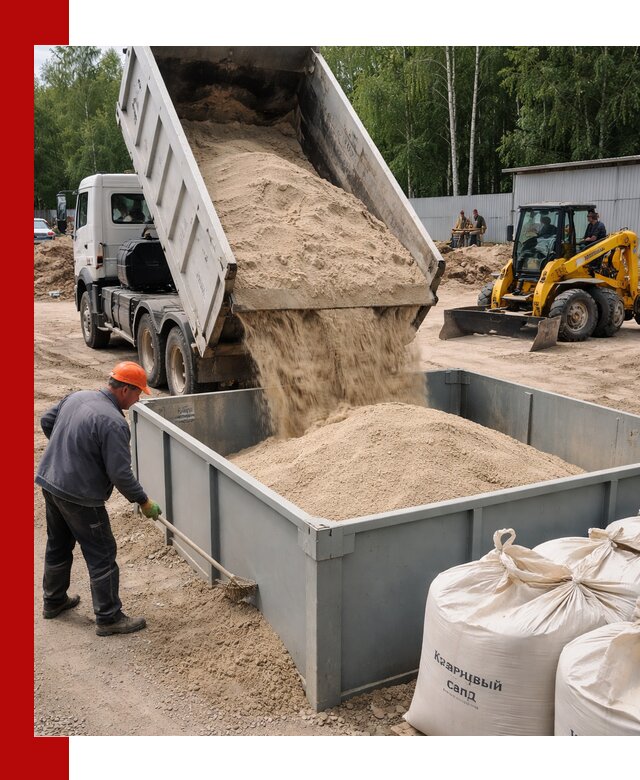 Кварцевый песок для фильтра в Лесне — доставка и качество