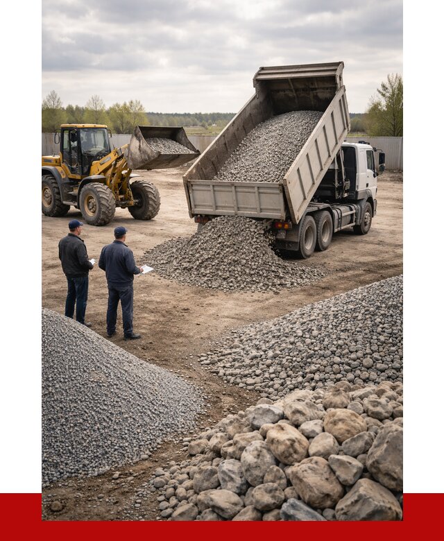 Гравий и камень с доставкой в Лесне от 4366 р. - ПРОНЕРУДЛсн