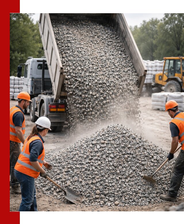 Доставка гравия и камня в Лесне оптом и в розницу