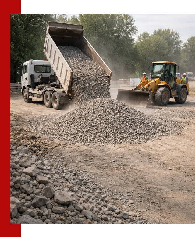 Гравий фракция 5–20 доставка в Лесне оптом и в розницу
