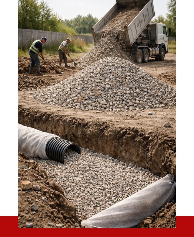 Гравий для дренажа в Лесне от 2287 р., доставка ПРОНЕРУДЛсн