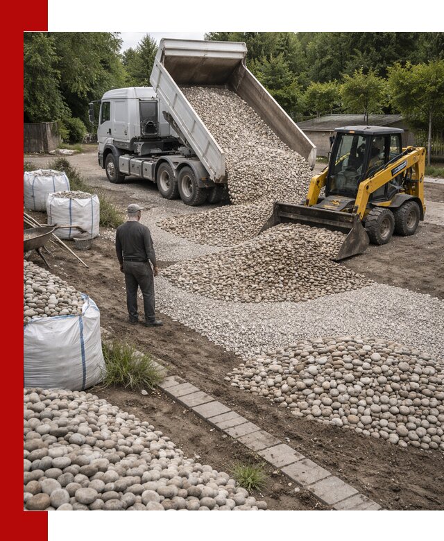 Доставка морской гальки оптом и в розницу в Лесне