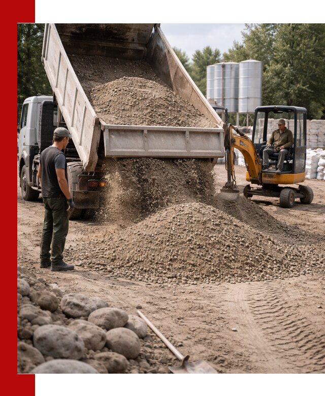 Доставка ПГС С3 в Лесне самосвалами и миксерами