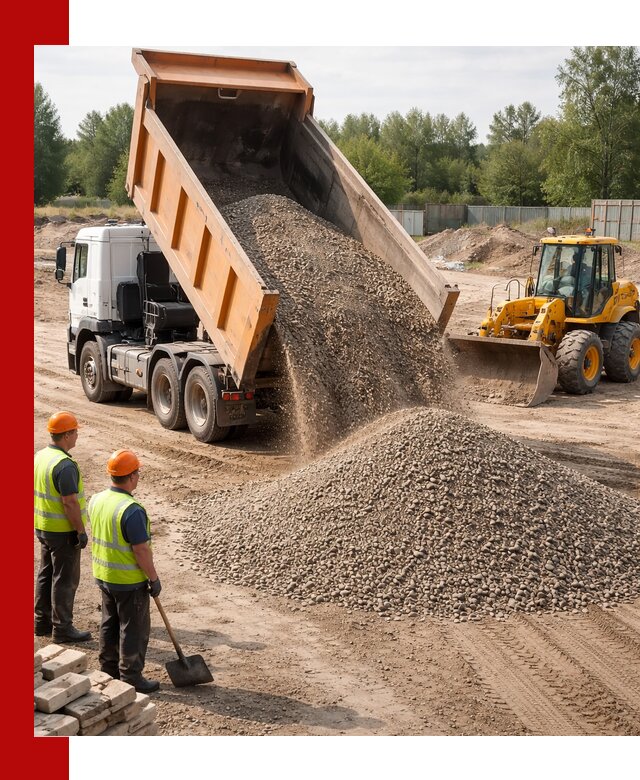 Доставка щебёночно-песчаной смеси ЩПС С7 в Лесне