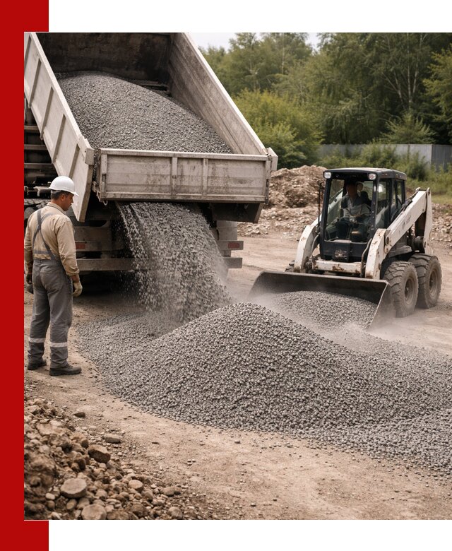 Доставка гравийного отсева 0-5 в Лесне оптом и в розницу