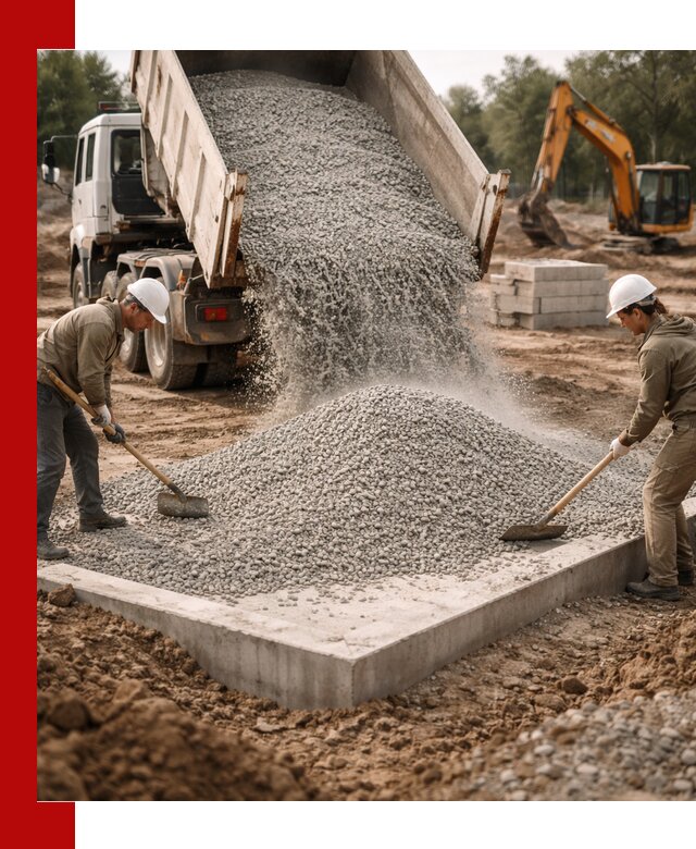 Доставка и продажа отсева для бетона в Лесне