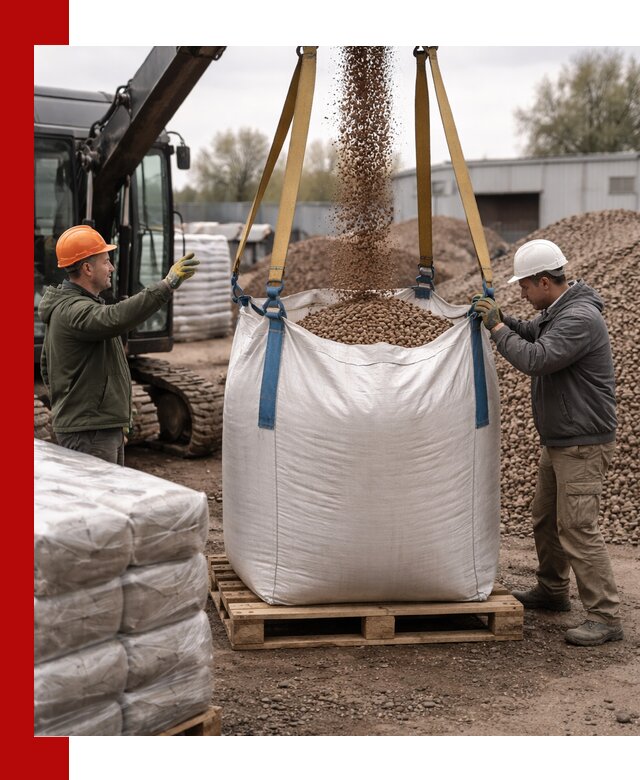 Керамзит в биг-бегах с доставкой в Лесне
