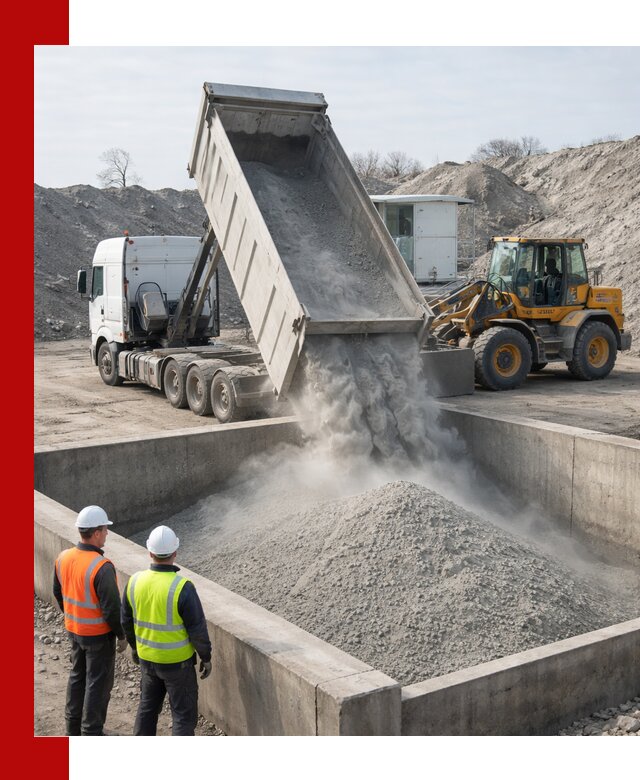 Доставка цемента навалом в Лесне крупными партиями