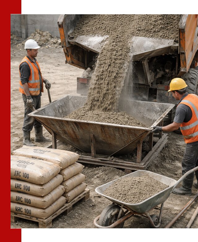 Доставка цементно-песчаной смеси М100 в Лесне