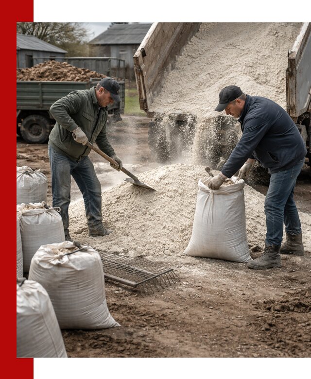 Доставка извести пушонки в Лесне оптом и мелким оптом