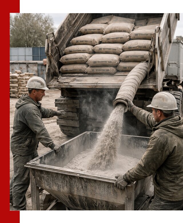 Доставка цемента М400 в Лесне оптом и в розницу