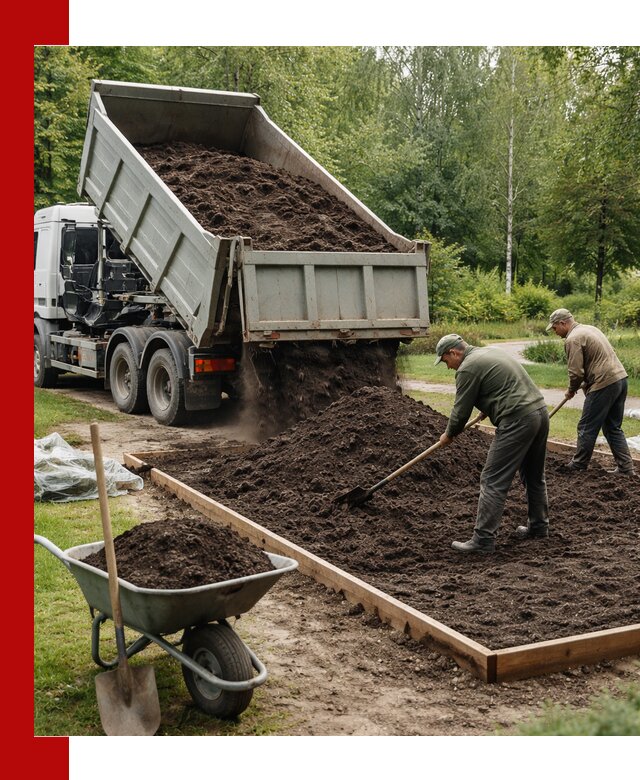 Доставка грунта для озеленения и благоустройства в Лесне