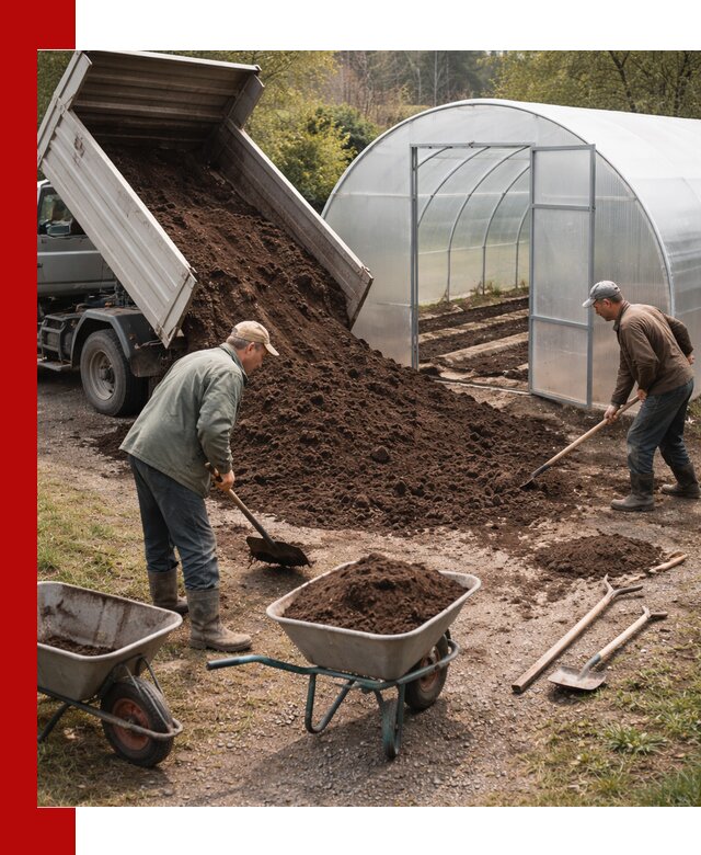 Грунт для теплицы с доставкой в Лесне — плодородный субстрат под растения