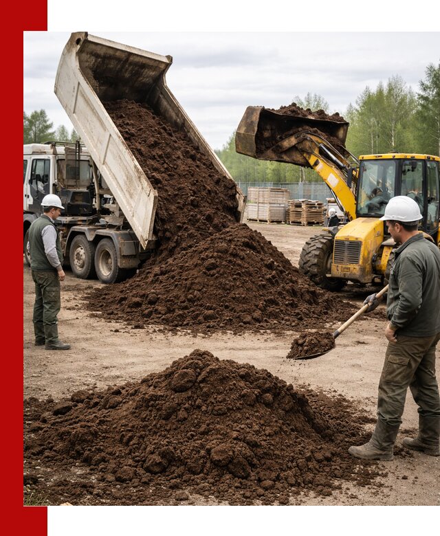 Доставка торфа оптом и в мешках в Лесне