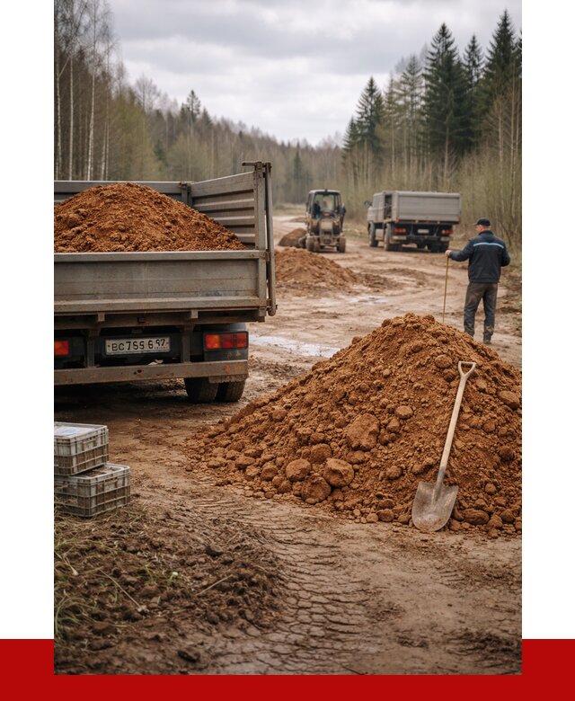 Глина и суглинки в Лесне от 4678 р. за куб | ПРОНЕРУДЛсн