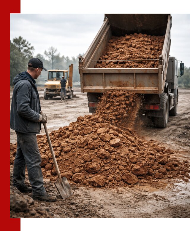 Глина для засыпки в Лесне с доставкой самосвалами