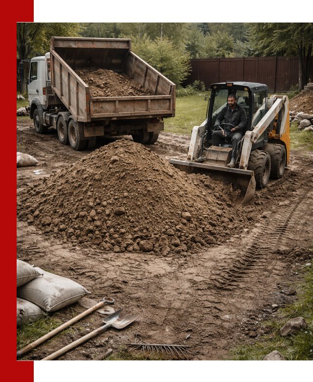 Суглинок для планировки участков в Лесне с доставкой и выгрузкой