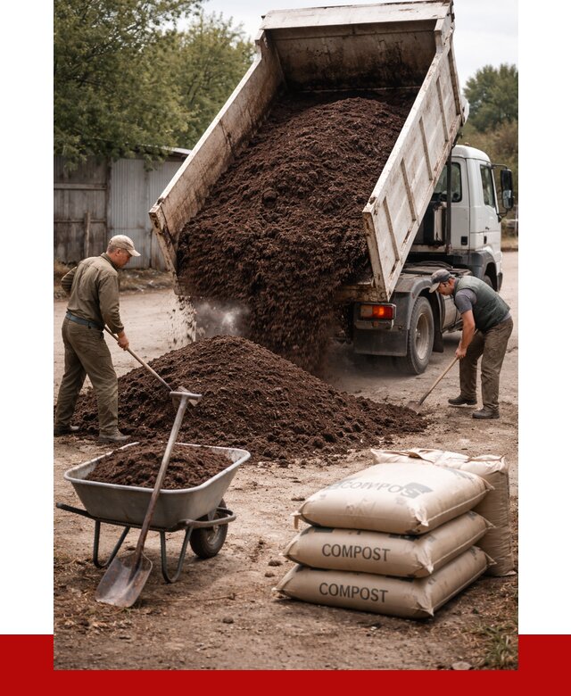 Купить компост в Лесне от 4366 р. за куб с доставкой | ПРОНЕРУДЛсн