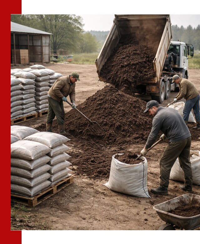 Доставка компоста оптом и в розницу в Лесне