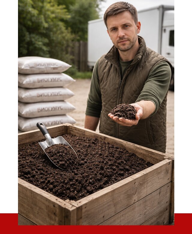 Купить биогумус в Лесне с доставкой от 8836 р. за куб | ПРОНЕРУДЛсн