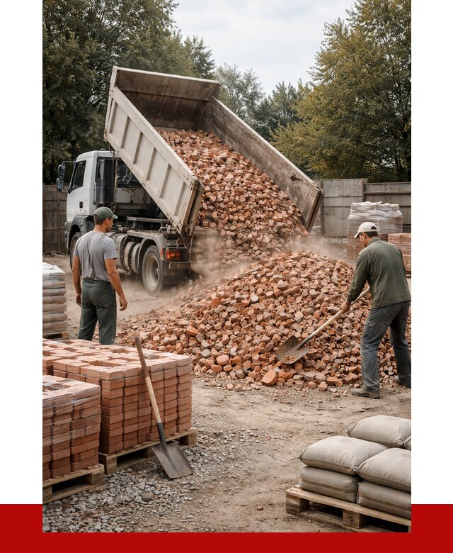 Бой кирпича в Лесне с доставкой от 4366 руб/куб | ПРОНЕРУДЛсн