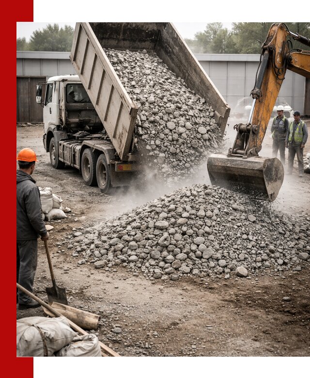 Доставка дробленого бетона в Лесне оптом и в розницу